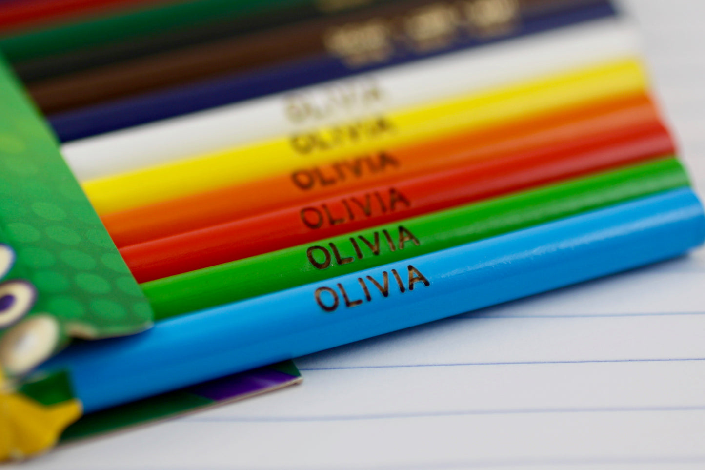 Personalized Colored Pencils, 12 or 24 Pack, Crayola, Engraved, Pre-Sharpened