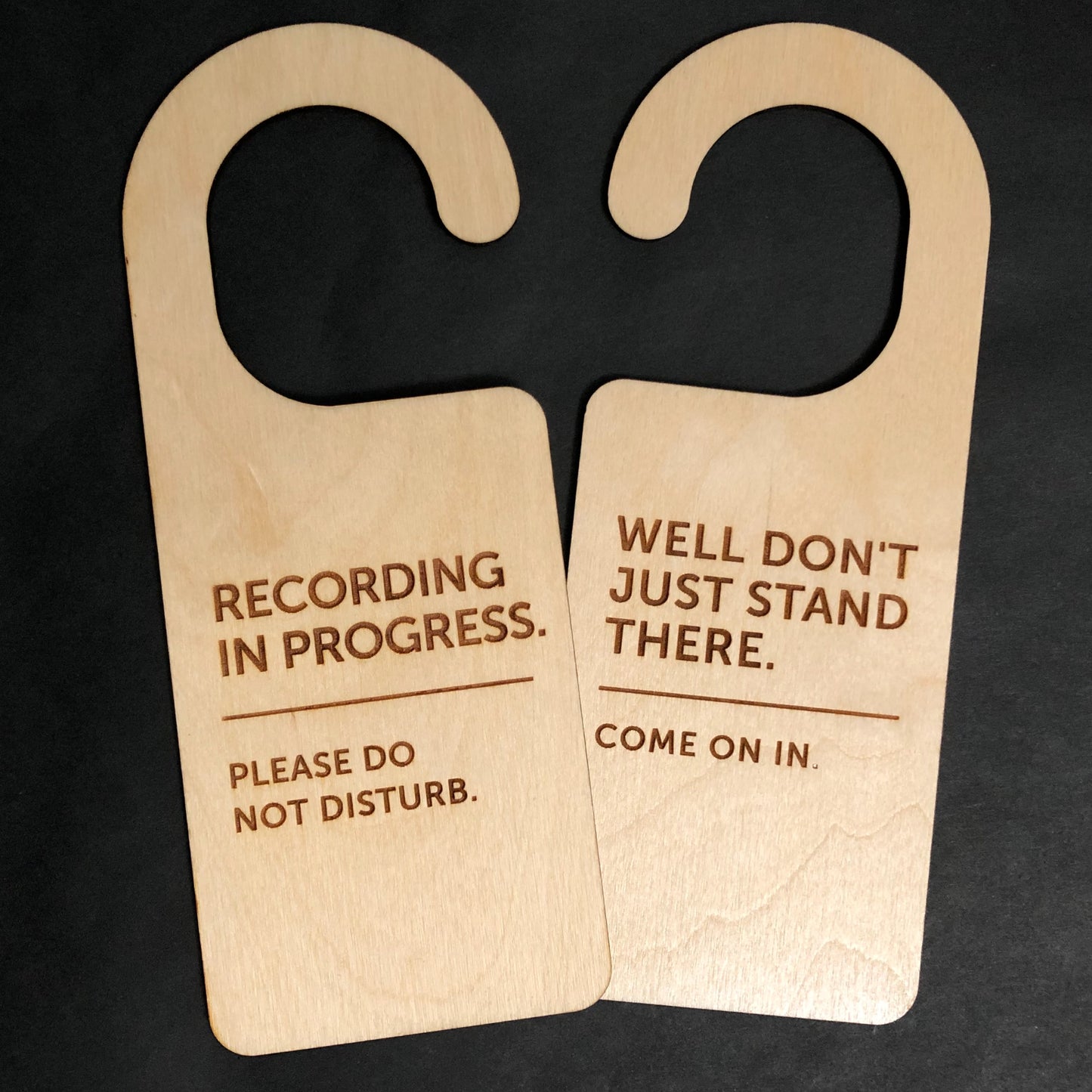 Recording In Progress, Do Not Disturb, Work Door Hanger, Recording Studio, Office Sign