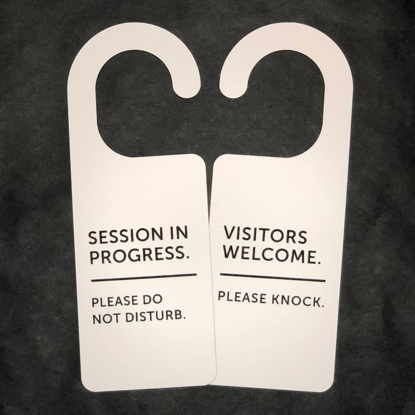 Session In Progress, Do Not Disturb, Double Sided Sign, Please Knock, Work Door Hanger, Office Door Hanger