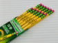 Personalized Pencils, 12 Pack, #2, Engraved Yellow Ticonderoga