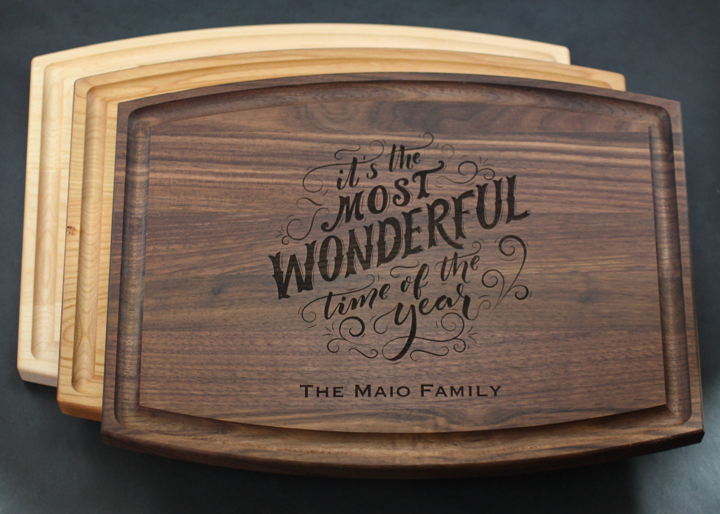 Most Wonderful Time of the Year Cutting Board, Christmas Decoration, Holiday Decor, Personalize