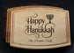 Happy Hanukkah with Menorah Cutting Board, Holiday Cutting Board, Jewish Gift, Holiday Decor, Personalize