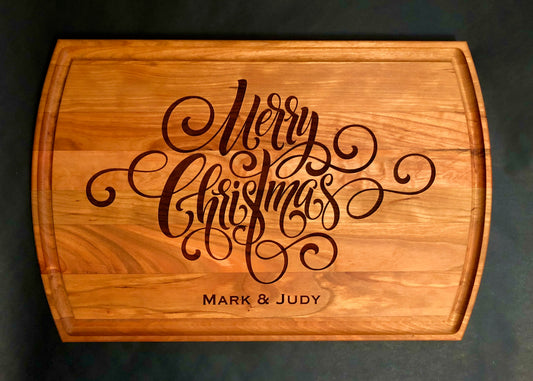 Merry Christmas Cutting Board, Christmas Cutting Board, Family Gift, Christmas Kitchen Decoration, Holiday Decor, Personalize
