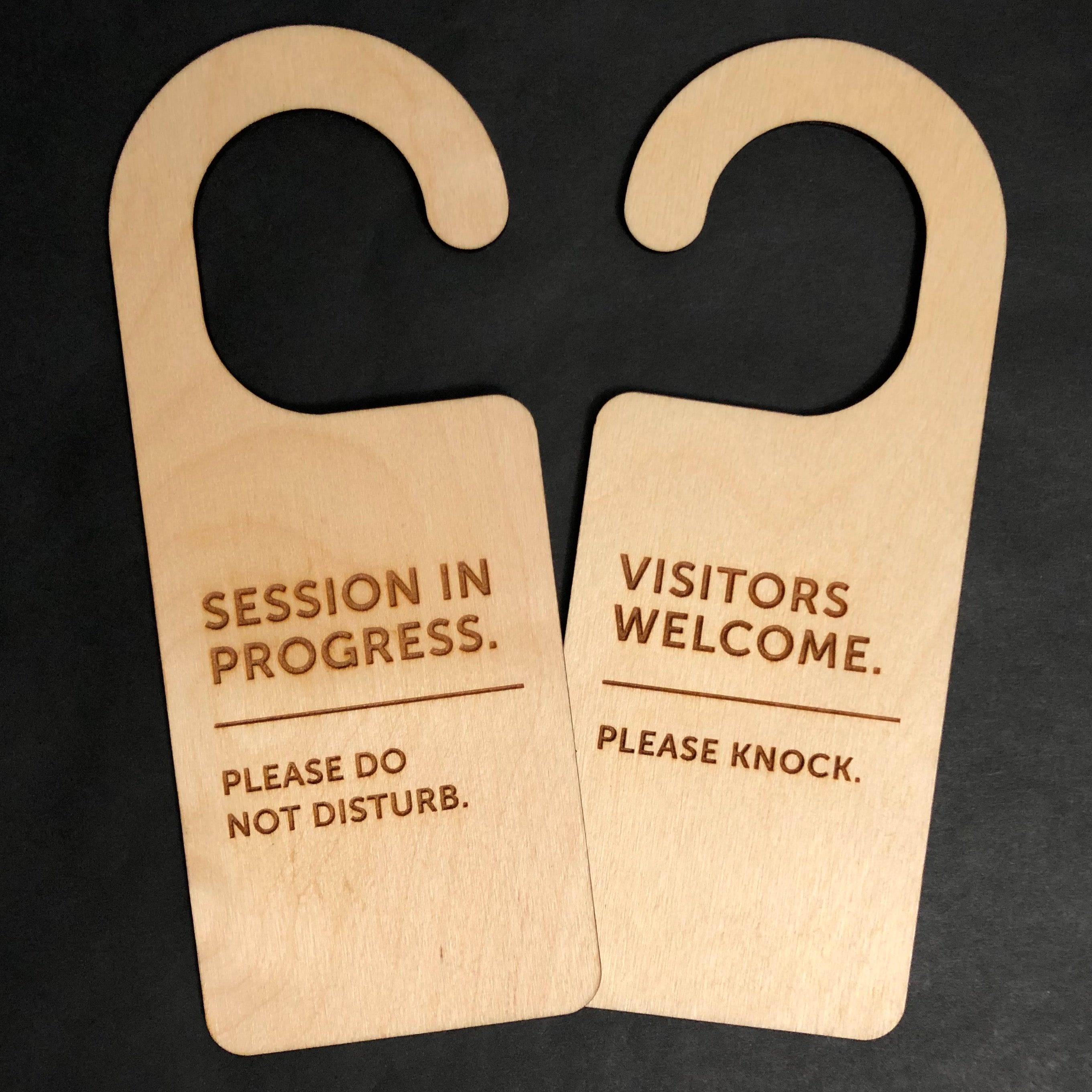 Session In Progress, Do Not Disturb Sign, Please Knock, Work Door Hang ...