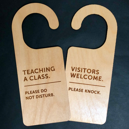 Teaching A Class, Do Not Disturb, Please Knock, Work Door Hanger, Office Sign, Classroom Sign